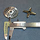 Комплект із решітки та ножа для ручної м'ясорубки (сито із середніми отворами 5 мм), фото 3