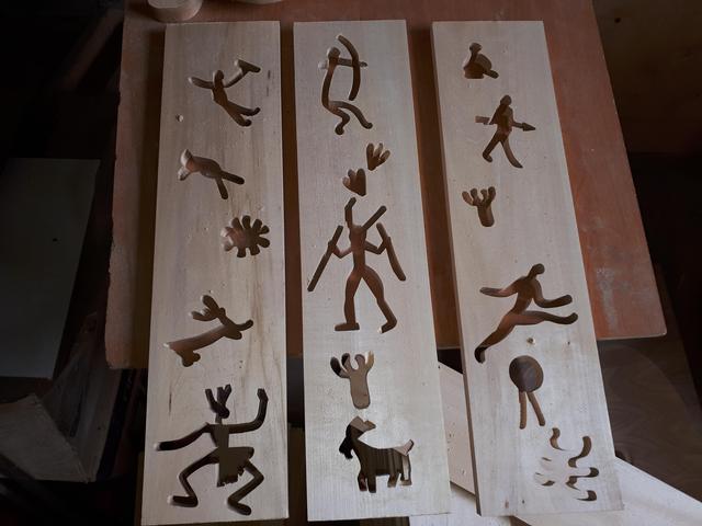 деревянный абажур