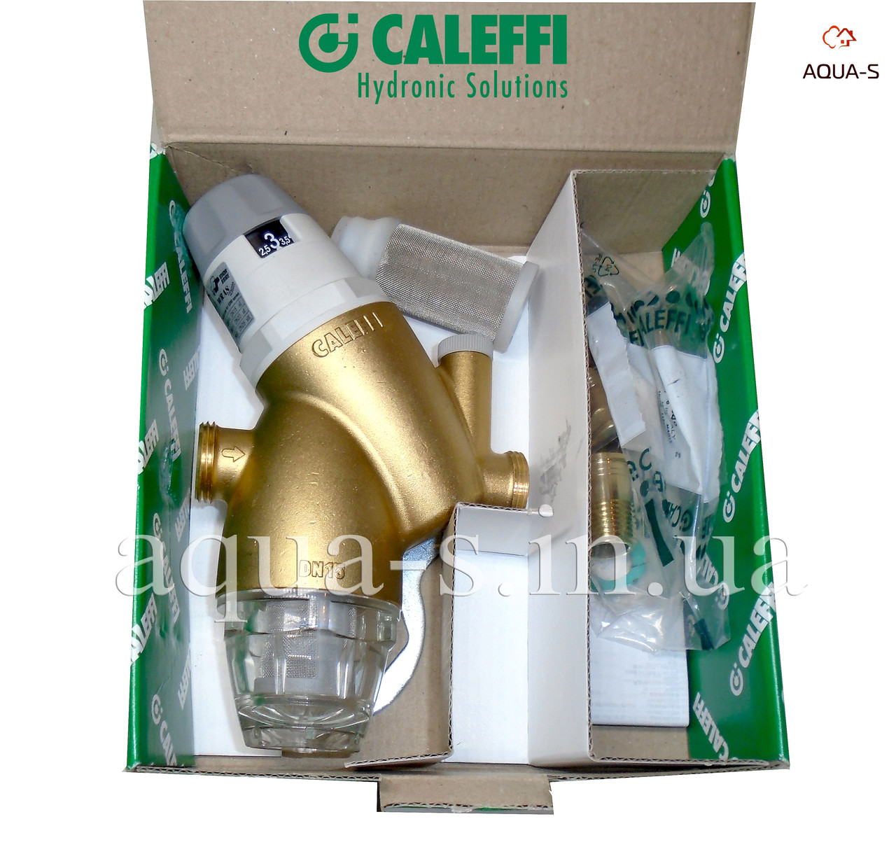 Редуктор давления CALEFFI DN 1/2" мембранный с фильтром тонкой очистки (Италия) 535140 - фото 3 - id-p1105536525