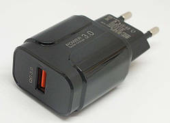 Мережевий зарядний пристрій 24 Вт Essager CH003 Quick Charge 3.0 USB 3 А заряджання ЗП адаптер блок живлення БЖ