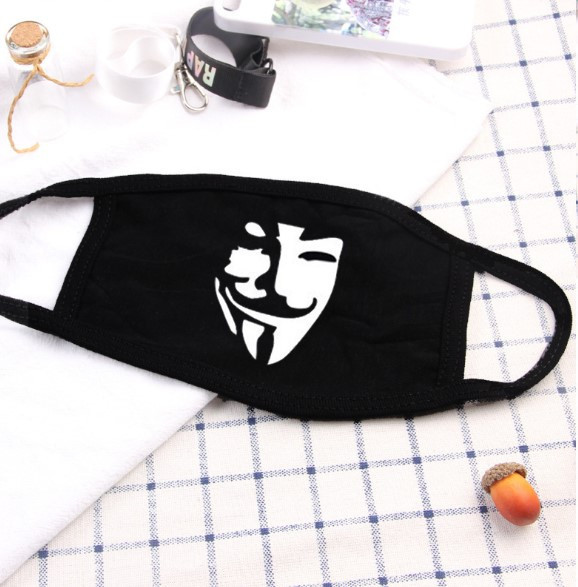 Маска на обличчя Бафф K-Pop Джокер Black Чорна