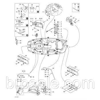 Гайка Sea-Doo BRP Nut stop elastic 10-24 - SS, фото 1