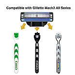 Змінні касети для гоління Gillette Mach 3 8 шт китай, фото 2