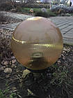 Світильник парковий шар д. 250 мм, база E27 золотий призматичний, фото 5