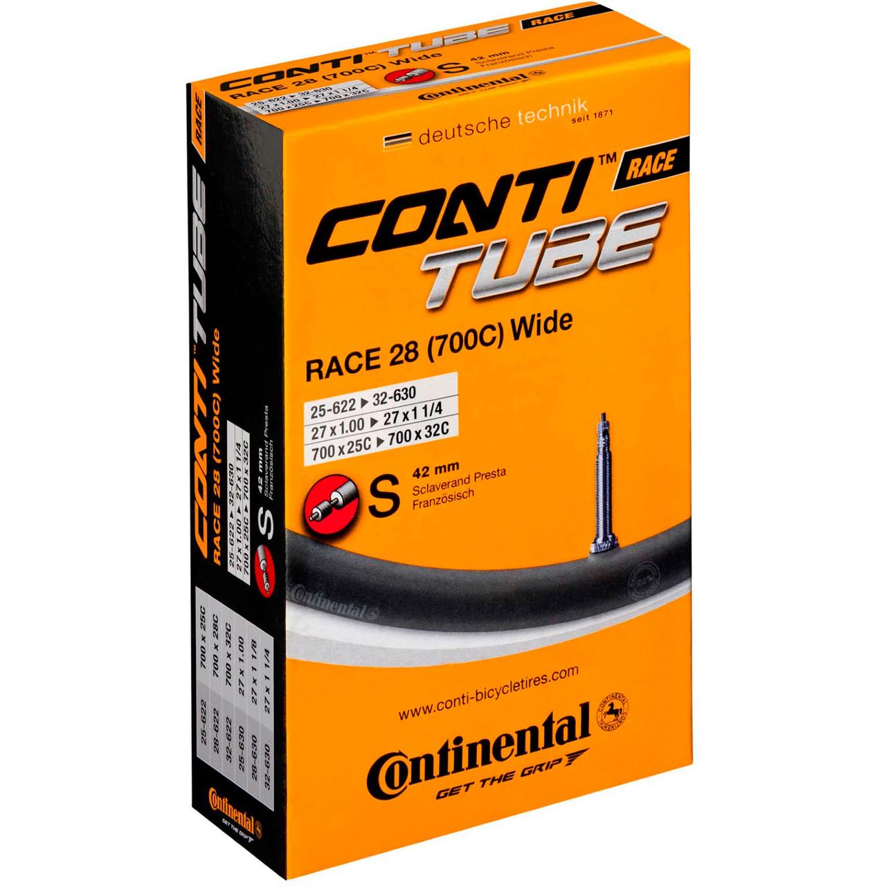 Камера Continental Race 28" Training, 25-622 -> 32-630, PR42mm