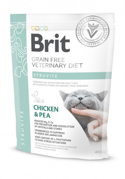 Корм для котов Brit Care Veterinary Diet Struvite (при мочекаменной болезни) 400г
