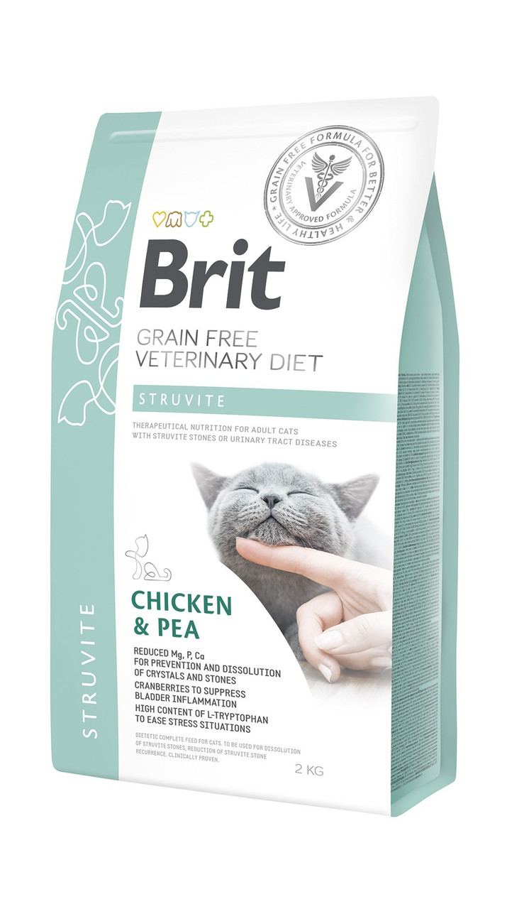 Корм для котов Brit Care Veterinary Diet Struvite (при мочекаменной болезни) 2кг