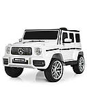 Дитячий електромобіль Джип Mercedes-Benz G63, музика, світло, колеса EVA, сидіння шкіра, M 4214 EBLR-1 білий, фото 7