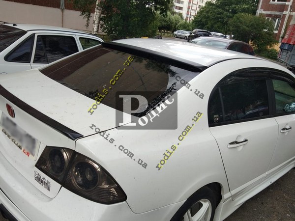 Козирок заднього скла Honda Civic 2006-2012 "Бленда" (склопластик) "Orticar" - Задній козирок Хонда Цивік