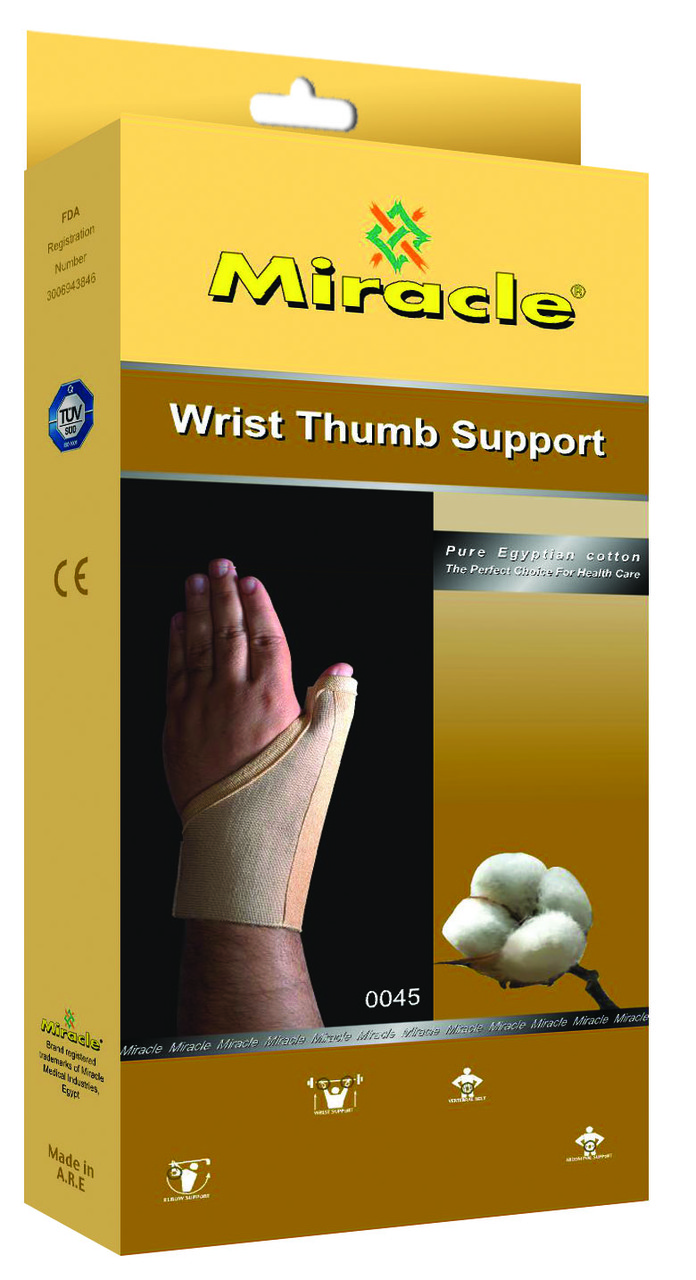 Ортез на променевозап'ястний суглоб і суглоби великого пальця з ребром жорсткості, Miracle код 0045, фото 1