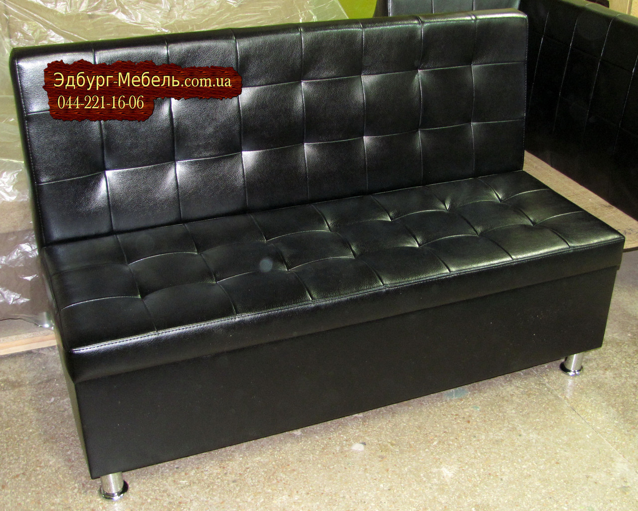 Доступный диван для кафе Квадро 1200х600х1050мм - фото 8 - id-p1105654318