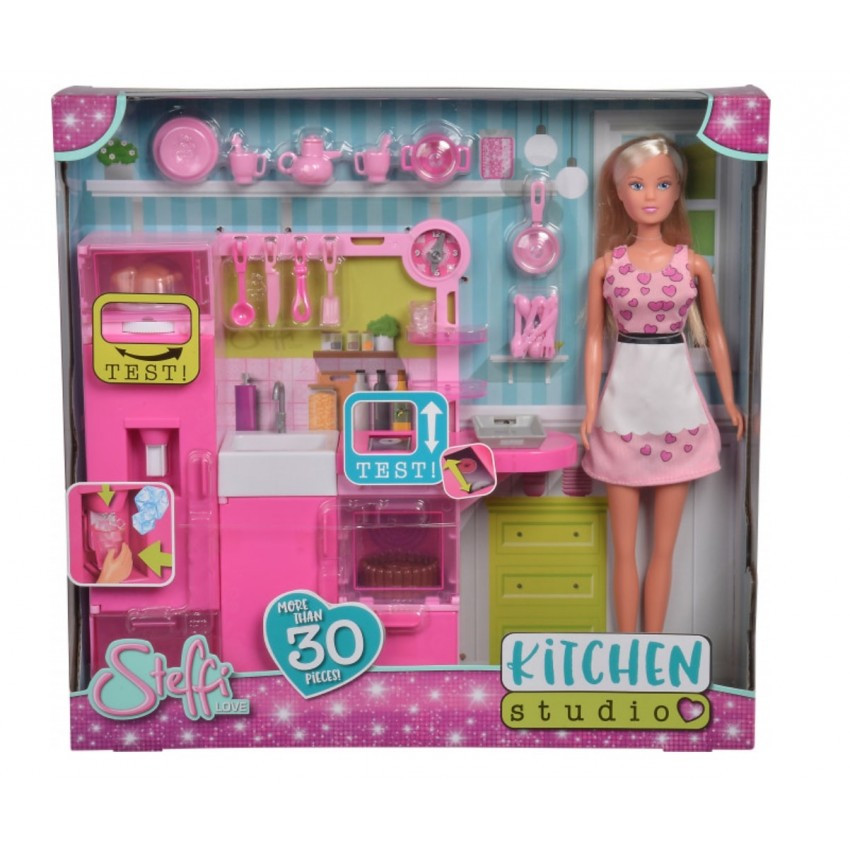 Ляльковий набір Кухня Студія з аксесуарами Steffi & Evi 5733342