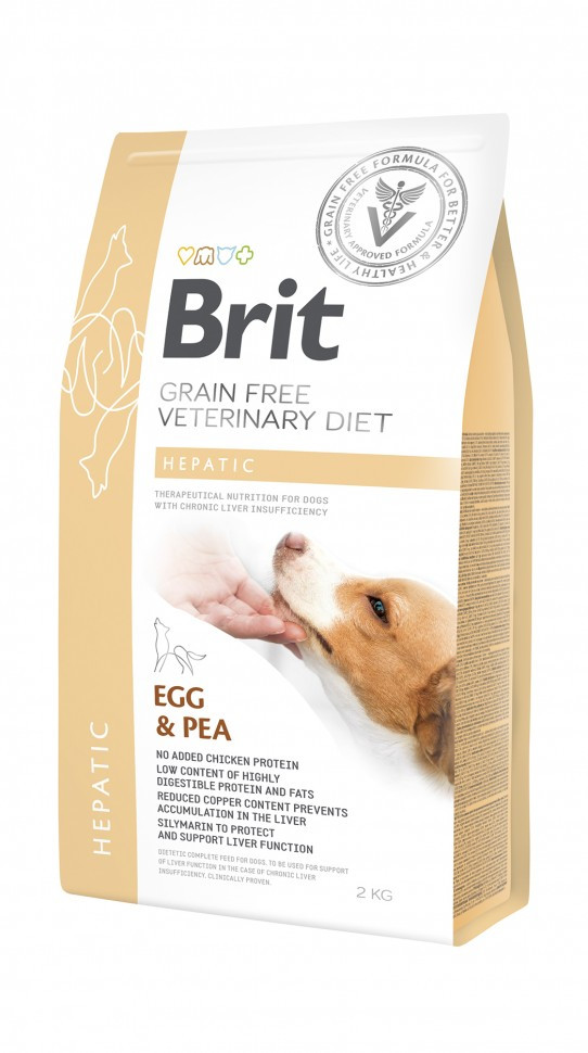 Корм для собак Brit Care Veterinary Diet Hepatic (у разі печінкової недостатності) 2 кг