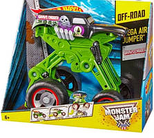 Hot Wheels Monster Jam Jumper Стрибає позашляховик джип копач W3371 Mega Air Grave Digger 30th