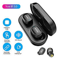 Навушники сенсорні Awei T13 чорні з блоком для заряджання бездротові Bluetooth навушники