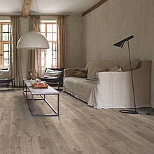 Quick-Step RBACP40026 Дуб Котедж, коричнево-сірий, вініловий підлогу Livyn Balance Rigid Click