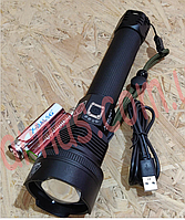 Ліхтарик акумуляторний світлодіодний Bailong BL-P516-P70, zoom, ак.18650
