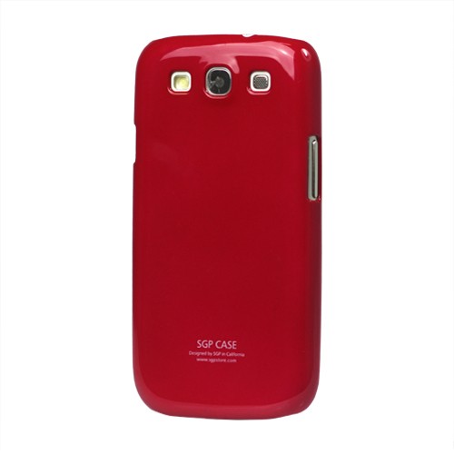 Чехол SGP Ultra Slim пластиковый на Samsung Galaxy S 3 III I9300, красный - фото 1 - id-p10115832