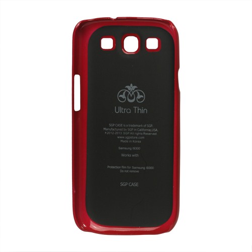 Чехол SGP Ultra Slim пластиковый на Samsung Galaxy S 3 III I9300, красный - фото 3 - id-p10115832