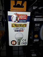 Світлодіодна лампа 6W Е14 кулька 4200K Horoz Elite-6