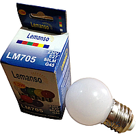 Світлодіодна лампа 1.2W Е27 кулька 2700K Lemanso Lm705