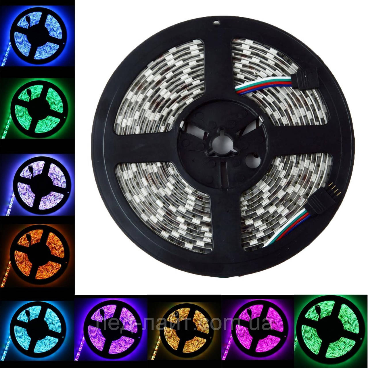 Світлодіодна стрічка 12V 5050(60LED/м) IP65 RGB