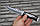 Ніж туристичний, мисливський з орнаментом "Дамаська сталь". Незкладні ножі в піхвах., фото 3