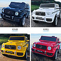 Дитячий електромобіль Джип Mercedes-Benz G63, музика, світло, колеса EVA, сидіння шкіра, M 4214 EBLR-1 білий, фото 6