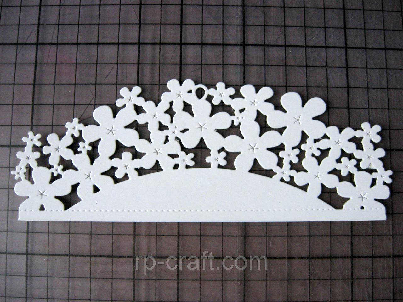 Вирубування з паперу та картону. Квіти, 67х170 мм, фото 1