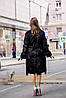 Шуба з нутрії, декорована натуральним хутром одатри, фото 4