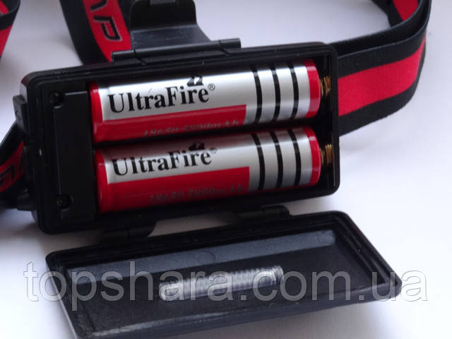 Налобный фонарь WD420 T6 и COB (18650 -2 шт, micro USB)