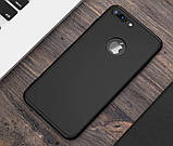 Силіконовий чохол для Iphone 7/ Iphone 8 black ультратонкий чорний чоловічий, фото 2