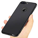 Силіконовий чохол для Iphone 7/ Iphone 8 black ультратонкий чорний чоловічий, фото 5