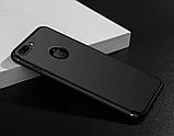 Силіконовий чохол для Iphone 7/ Iphone 8 black ультратонкий чорний чоловічий, фото 3