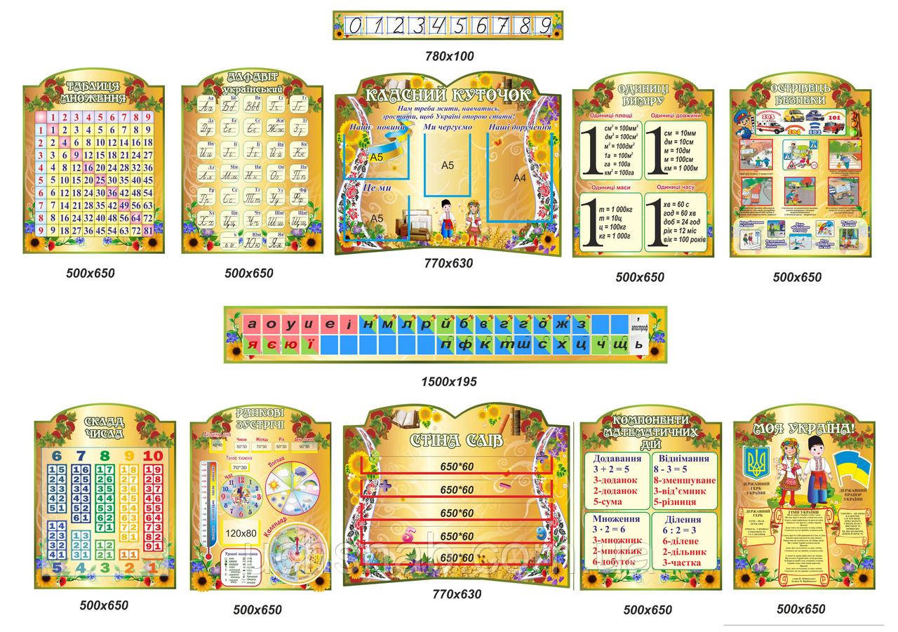 Комплект стендів - У світі знань (нуш), фото 1