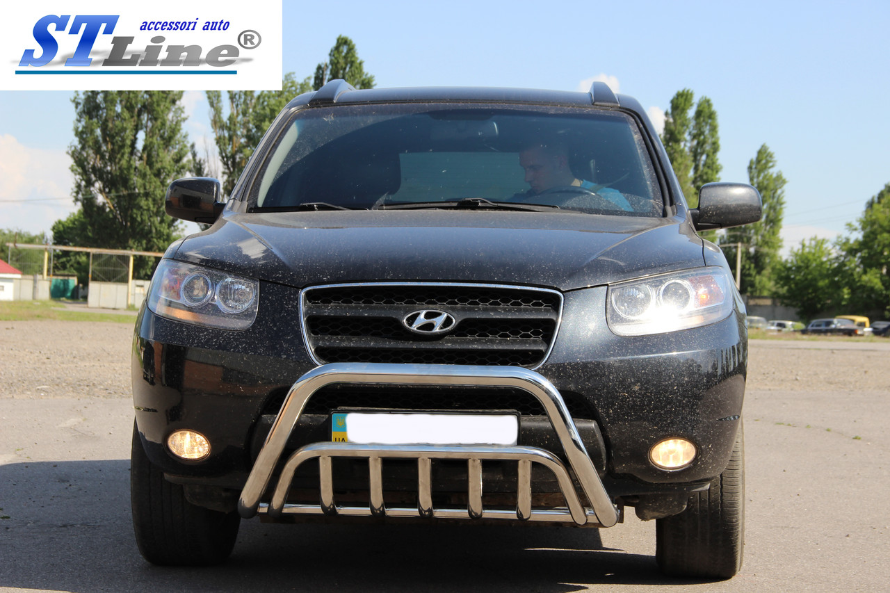 Кенгурятник Hyundai Santa Fe (06-12) Защита Переднего Бампера ...