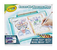 Планшет с лед подсветкой для рисования бирюзовый Crayola Light-up Tracing Pad