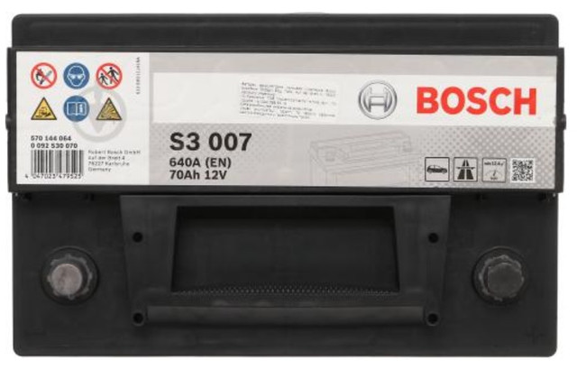 Необслуговувана модель акумулятор Bosch S3 6СТ-70 Н Євро Необслуговувана модель акумулятор Bosch S3 6СТ-70 Н Євро