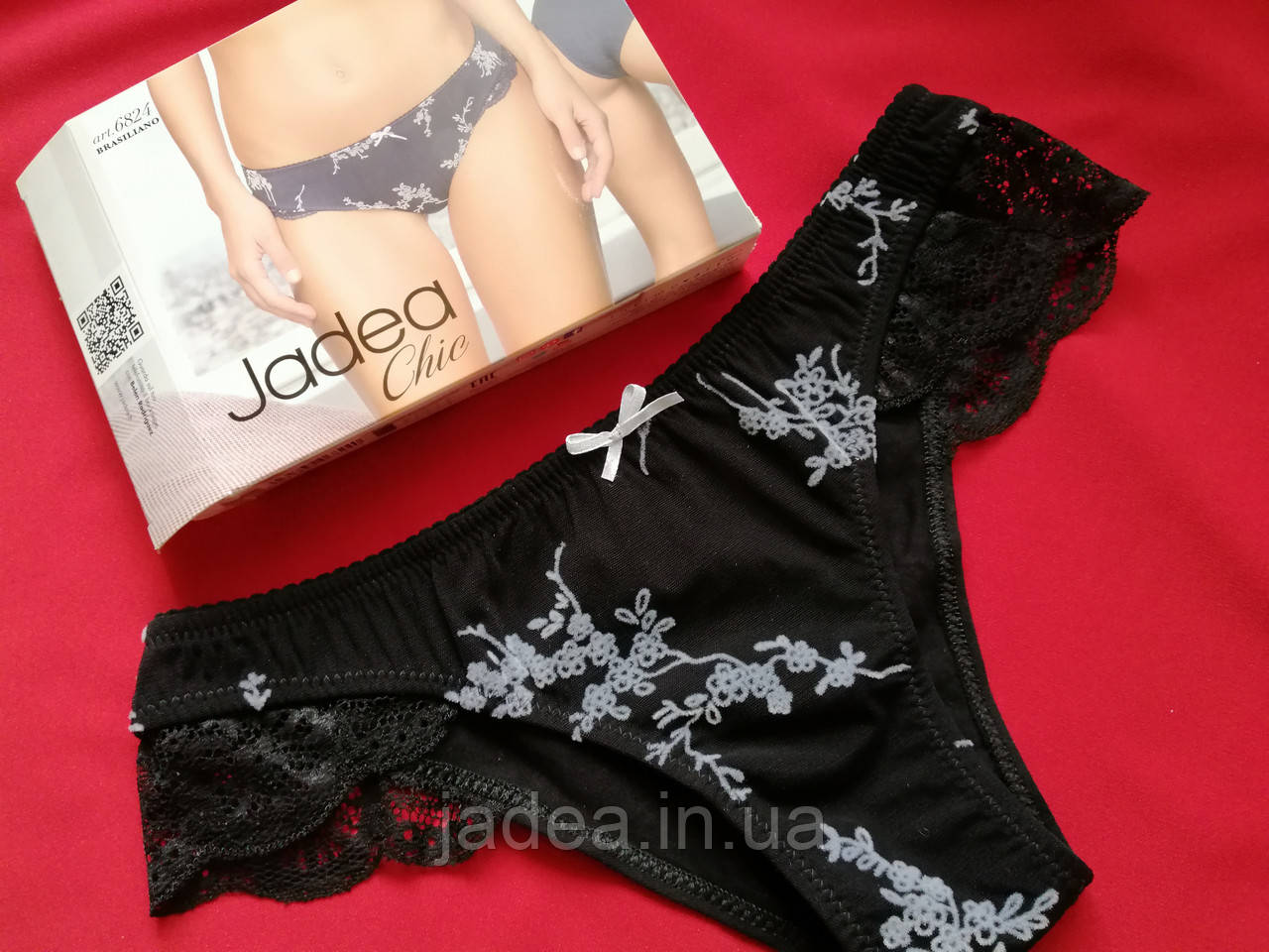 Трусики бразиліани Jadea 6824 трусики brasiliano, Jadea 6824 nero