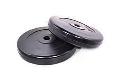 Диски для штанги 4х10 кг 30 мм композитні млинці для тренажерів нові чорні (N/S)