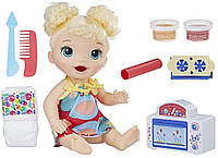 Кукла Baby Alive Super Snacks Малышка и еда E1947