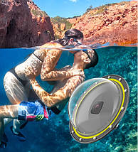Підводний бокс-скло GoPro 8 з курком Dome Port 30 м Telesin (DOME PORT), фото 5