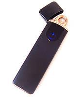 Спиральная USB зажигалка в подарочной упаковке LIGHTER Черная