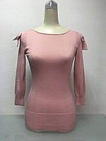 Джемпер тонкий рукав 7/8 рожева пудра для дівчинки підлітка Oasis