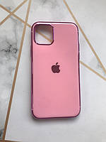 Силиконовый глянцевый чехол с логотипом для Apple iPhone 11 Pro (5,8) Розовый