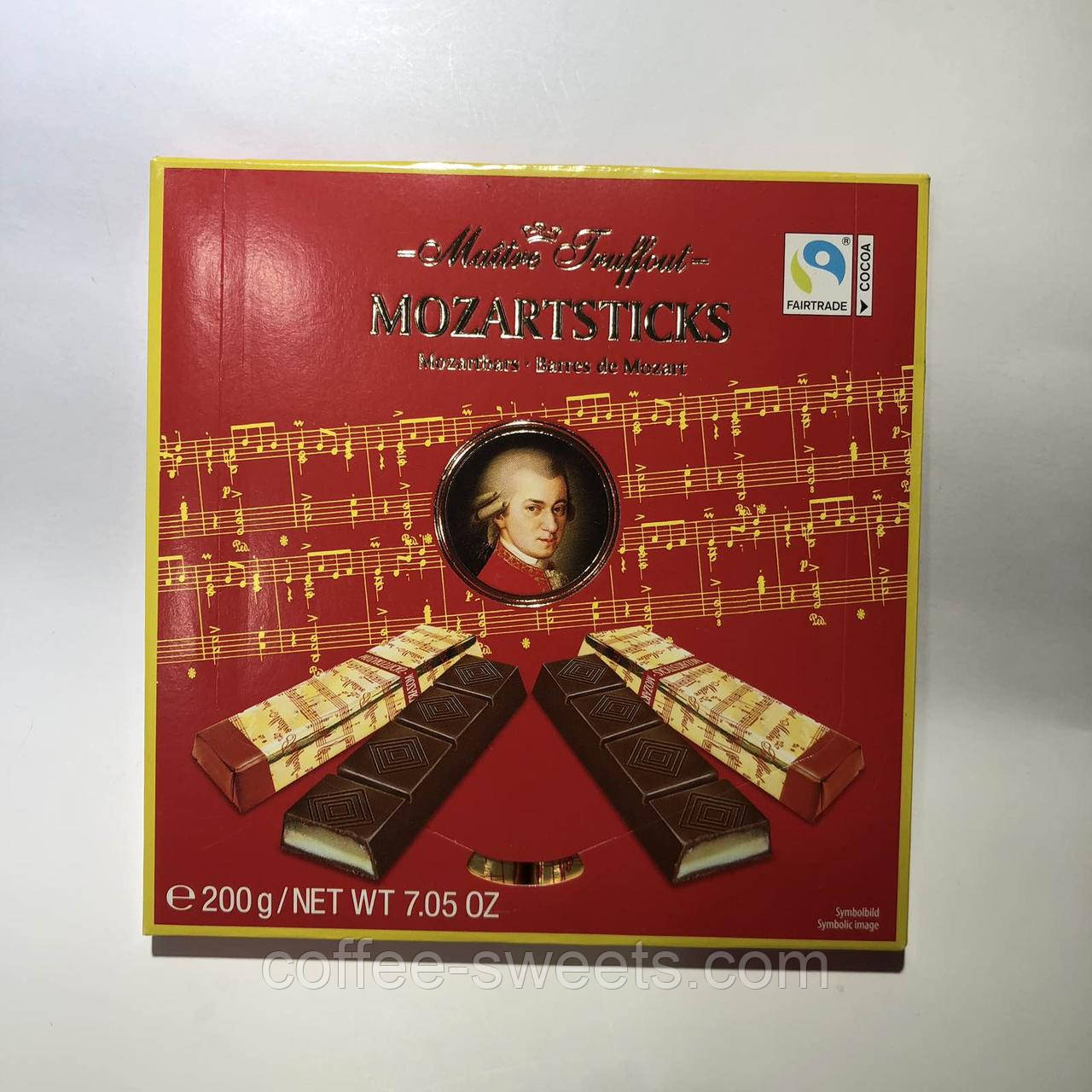 Шоколад Mozartkugeln темний «Maitre Truffout», 200 г.