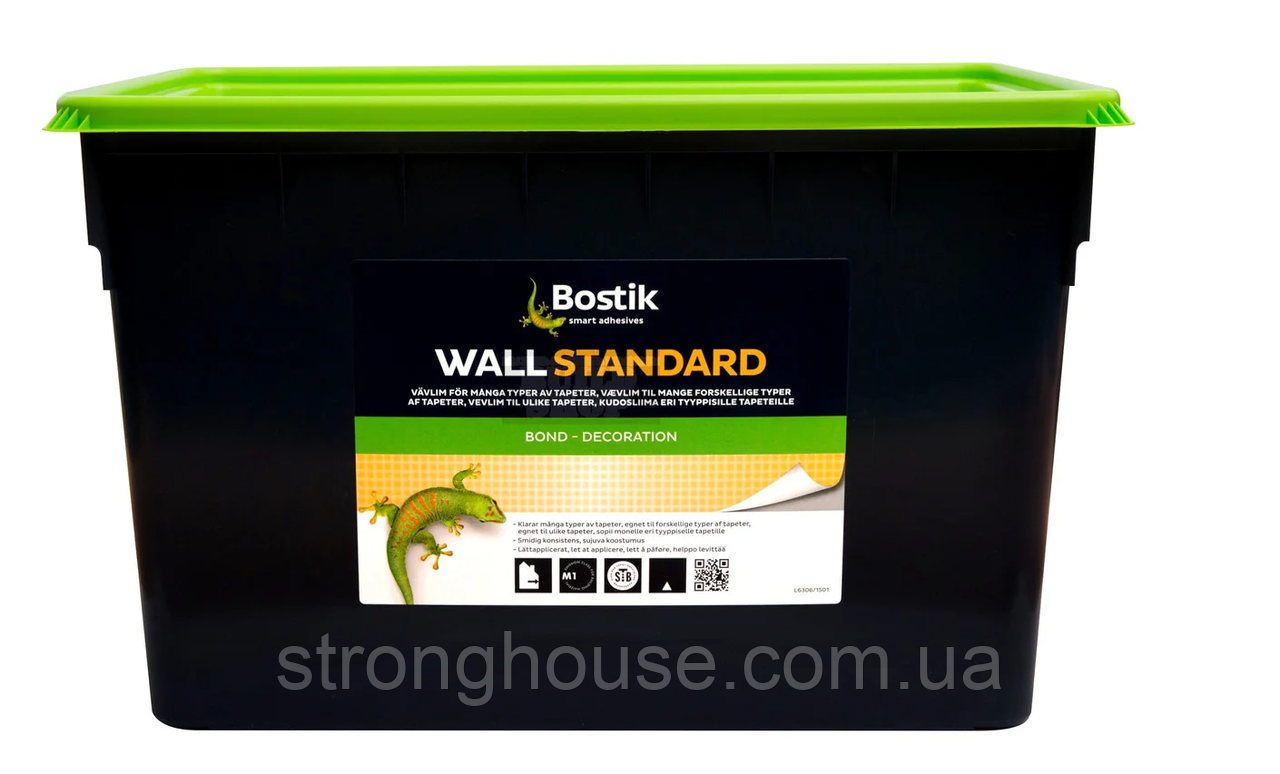 Bostik Wall Standart (Бостік 70) 15кг. Клей для склохолста, склошпалер і флізеліна