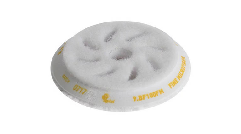 Полірувальний круг микрофибровый тонкий - Rupes BigFoot fine microfiber 80/100 мм. білий (9.BF100FM), фото 1