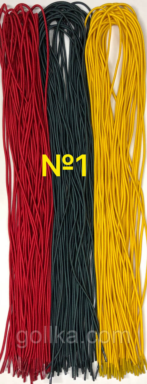 Гумовий Шнурок круглий "Мікс" №1, фото 1