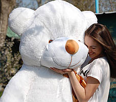 Великий Плюшевий Ведмідь Білий 180 см. Велика М'яка іграшка Ведмедик Плюшевий подарунок дівчині.